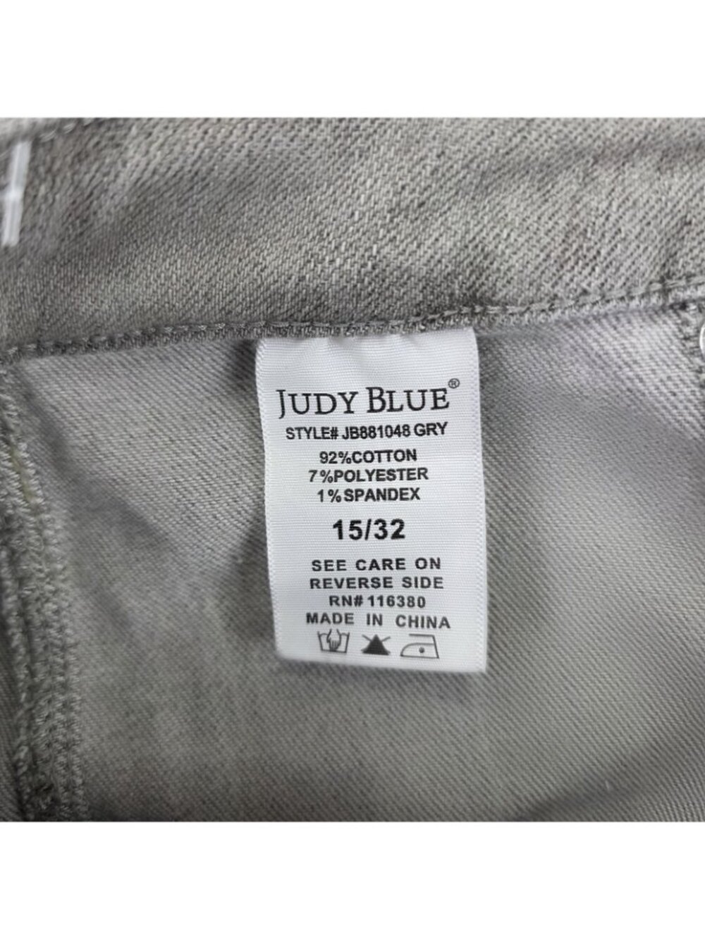 Judy Blue Jeans Womens 15/32 High Rise Wide Leg Gray Stretch Denim Pants - Picture 5 of 10